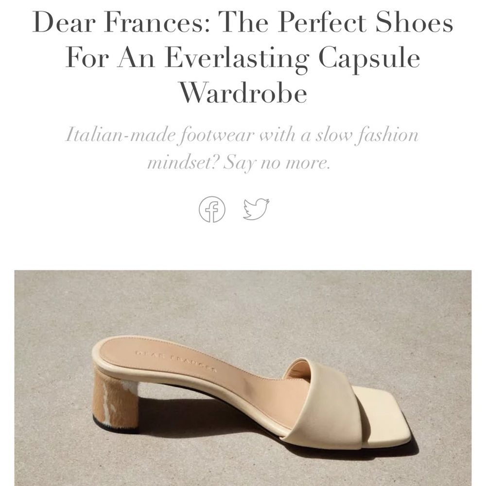 Dear Frances Hyde Mules